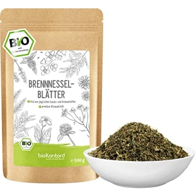 Abbildung von Brennnessel Tee bio 500 g Brennnesselblätter geschnitten aus kontrolliert biologischem Anbau Kräutertee lose von bioKontor