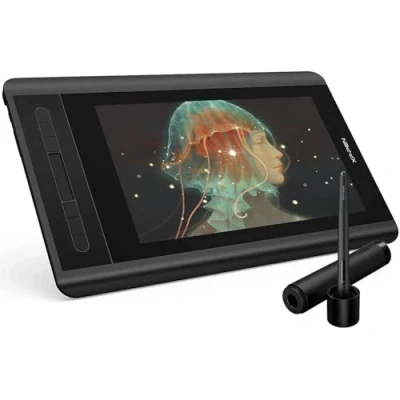 Abbildung von XP Pen Artist 12 Grafikmonitor Drawing Tablet Display 1920 X 1080 HD IPS mit Touch Bar Zeichnen Stift P06 dem Radiergummi zum Fernunterricht Home Office (Artist 12)