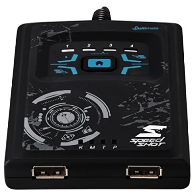 Abbildung von Hama Maus/Tastatur Konverter Speedshot Ultimate (geeignet für Xbox One X, PlayStation 4/SLIM/PRO, One, 3, 360) schwarz/blau