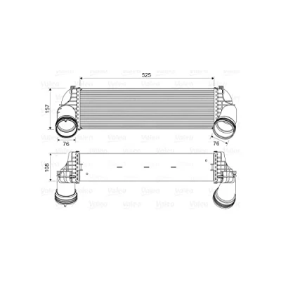 Abbildung von VALEO 818562 Ladeluftkühler ohne AGR Ventil BMW: X5