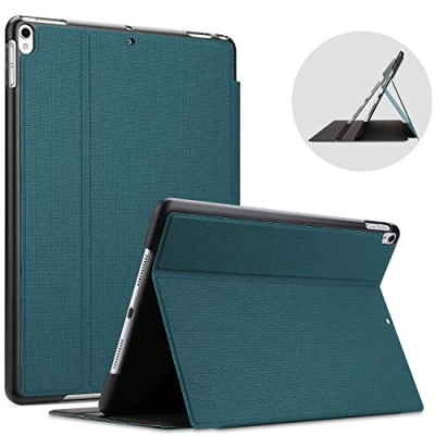 Abbildung von ProCase Buchdeckel Hülle für iPad Air (3rd Gen) 10.5 Zoll 2019 / Pro 10.5&quot;, Klapp Leicht Schutzhülle Urban Folio Case Smart Cover Teal