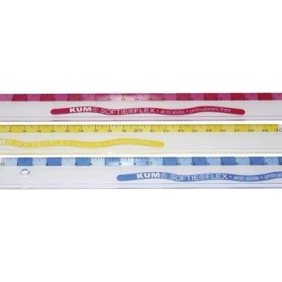 Abbildung von Lineal KUM 30 cm Softie Flex bunt