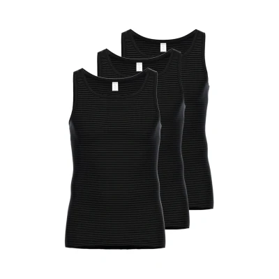 Abbildung von Ammann 3 PACK Unterhemd/shirt, Herren, Größe: Medium, Anthrazit