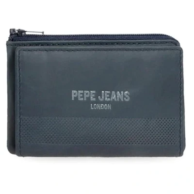 Abbildung von Pepe Jeans Deep Geldbörse mit Kartenfach, blau, 11 x 7 1,5 cm, Leder von Joumma Bags, Talla única, Kartenhalter