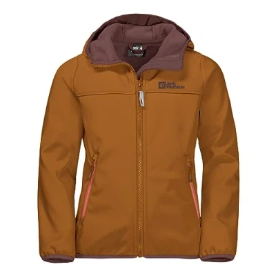 Abbildung von Jack Wolfskin Fourwinds KIDS Unisex Softshelljacke für Kinder, Größe: 176, Autumn leaves