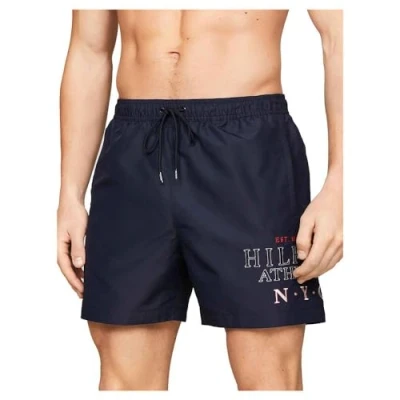 Abbildung von Tommy Hilfiger LOGO Drawstring Badeshorts, Herren, Größe: Small, Desert sky