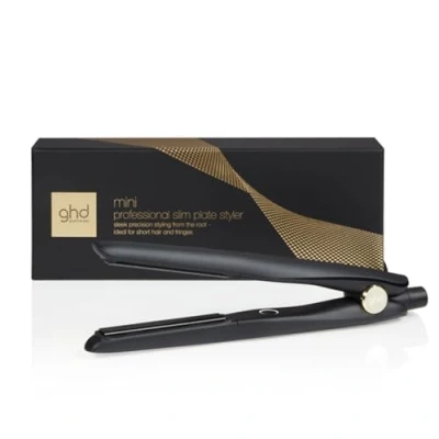Abbildung von ghd Mini Styler — Professioneller Haarglätter für kurzes Haar und Pony mit 40% schmaleren Platten, Unisex Damen oder Herren, Präzisionsfrisuren, Keramikplatten, schwarz