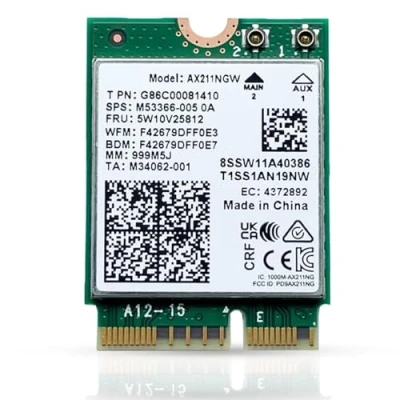 Abbildung von HighZer0 Electronics AX211 WiFi 6E Card Tri Band Wi Fi Up to 2.4 Gbps CNVio2 M.2 for PC Supports Bluetooth 5.3 Requires Intel 11th+ Gen CPU Windows 10/11, Linux AX211NGW (AX211)