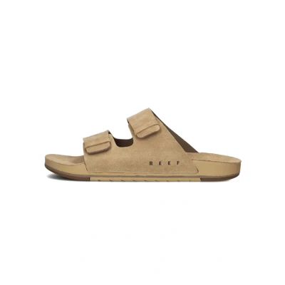 Abbildung von Reef Pantolette flach, Herren, Größe: 45, Tan Veloursleder