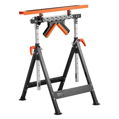 Abbildung von VEVOR Rollenbock Rollenständer verstellbar 84 127cm Arbeitsbock faltbar 200kg