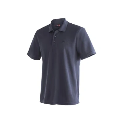 Abbildung von Maier Sports Ulrich, Herren Poloshirt, Leichtes Piqué Funktionspoloshirt für Wandern und Freizeit, dryprotec Technologie, Atmungsaktiv, NFC Chip einfaches Recycling, Dunkelblau, XL