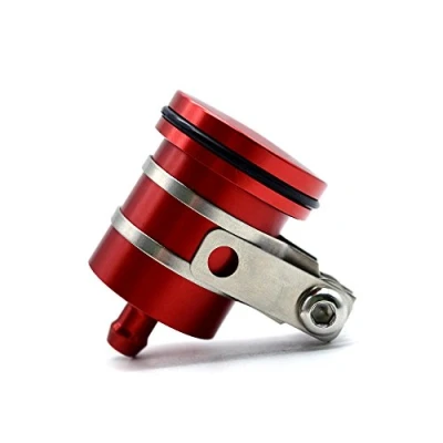 Abbildung von MZ STORE Universal Bremsflüssigkeitsbehälter Öl Tasse für Z1000SX Z1000 Z900 Z800 Z750 Z750R Z650 Z300 Z200 MT 01 03 07 09 10 125 S1000R S1000RR S1000XR (Rot)