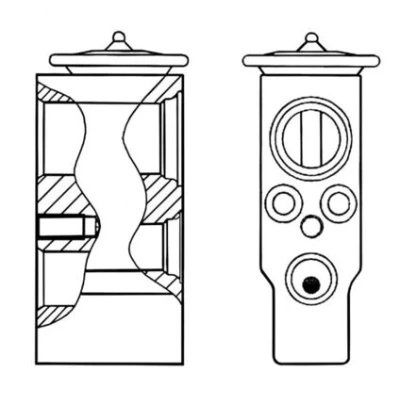 Abbildung von MAHLE ORIGINAL AVE 25 000S Expansionsventil BMW: 5 Limousine, Touring