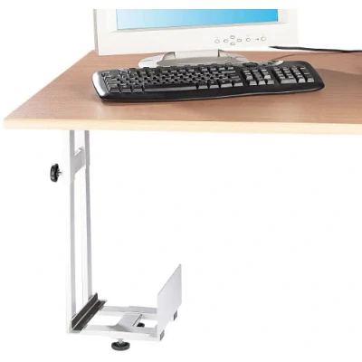 Abbildung von General Office PC Halter: Platzsparende Halterung für Untertisch Montage (PC Schreibtisch seitlich, Tower Halter, seitliche Befestigung)