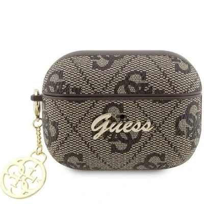 Abbildung von Guess GUAP2G4GSMW AirPods Pro 2 Hülle, Braun 4G Charm Collection