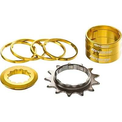 Abbildung von Singlespeed Kit 13T Ritzel + 7 Spacer gold