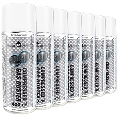 Abbildung von Reinigungspray 7x 400ml AABCOOLING Home&amp;Office Druckluftspray Gas Duster K3, Reinigungsgeräte, Büromaterial, Druckluft, Pressluft Dose