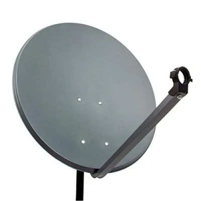 Abbildung von PremiumX PXS60 Satellitenschüssel 60cm Stahl Anthrazit Satellitenantenne SAT Spiegel mit LNB Tragarm und Masthalterung