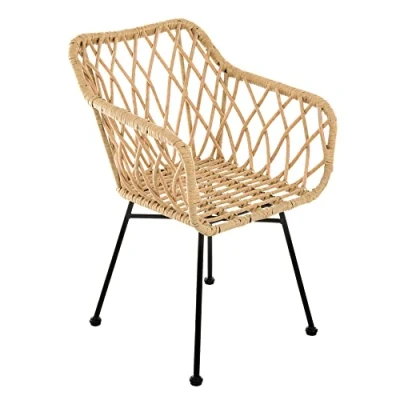Abbildung von PATIO Korbsessel Desire Poly Rattan Sessel mit Armlehne Gartensessel Gartenstuhl Wetterfest Indoor/Outdoor Optik
