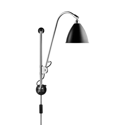Abbildung von GUBI Bestlite BL5 Wandleuchte chrom/schwarz
