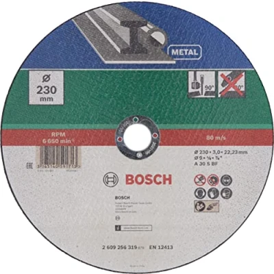 Abbildung von Bosch Accessories DIY Trennscheibe Metall (für Winkelschleifer, Ø 230 mm, gerade, A 30 S BF)
