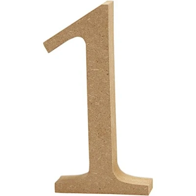 Abbildung von Creativ &quot;2,5 cm MDF Nummer, braun, 13 x 2