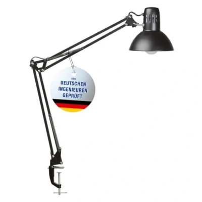 Abbildung von MAUL LED Schreibtischlampe Tischleuchte MAULstudy Klemme, exkl. Leuchtmittel E27, 9,5 Watt Leuchtmittel, Verstellbarer Arm