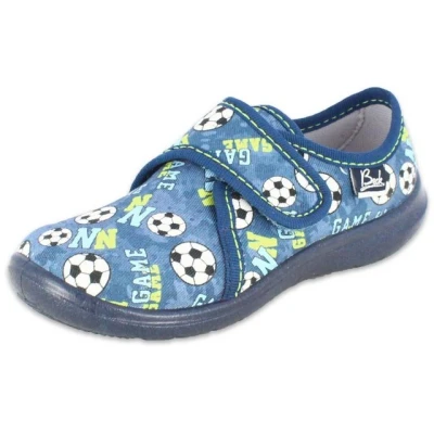 Abbildung von Beck GAME Hausschuh für Kinder, Größe: 33, Blau Schuhe