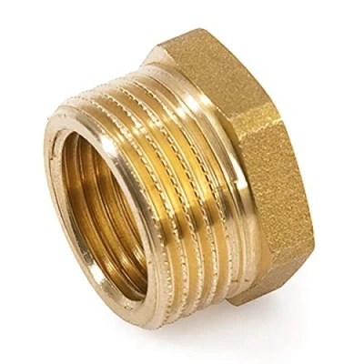Abbildung von Messing Reduzierung 2&quot;Zoll AG x 3/4&quot;Zoll IG Redstück Fitting Gewindefitting Rohrfitting Gewindeadapter Außengewinde auf Innengewinde