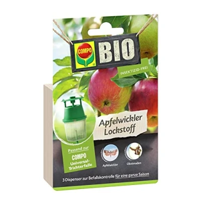 Abbildung von COMPO BIO Apfelwickler Lockstoff für eine ganze Saison, Passend zur Trichterfalle (separat erhältlich), In Dispenser, 3 Stück