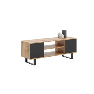 Abbildung von KOBI TV Schrank Focus 135 x 40 49 cm Tisch Industriestil Industrial Style Fernseher Möbel Wohnzimmer Schränke Fernsehtisch RTV Unterschrank Fernsehschrank Lowboard