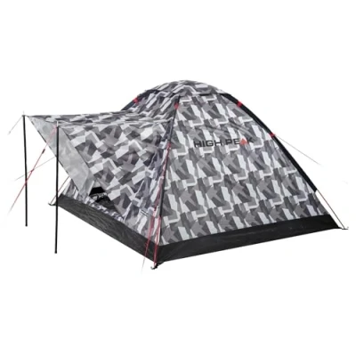 Abbildung von High Peak Kuppelzelt Beaver 3, Campingzelt für 3 Personen, Igluzelt mit Wetterschutz Dach, Festivalzelt Wannenboden, 1500mm wasserdicht, UV 60 Sonnenschutz, Lüftung, Moskitoschutz, Freistehend