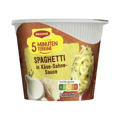 Abbildung von Maggi 5 Minuten Terrine Spaghetti in Käse Sahne Sauce
