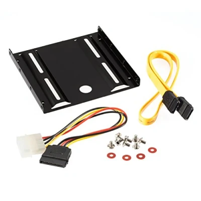 Abbildung von Poppstar Festplatten Einbaurahmen, Einbau Kit für interne 2,5 Zoll SSD HDD inkl. Schrauben