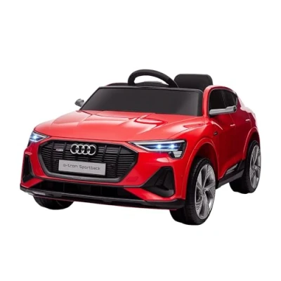 Abbildung von HOMCOM Elektro Kinderauto Elektroauto, Kinderfahrzeug, 3 5 km/h, Belastbarkeit 25 kg, (1 tlg), für Außenbereich,Rot