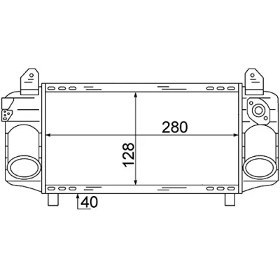 Abbildung von MAHLE ORIGINAL CI 72 000S Ladeluftkühler AUDI: A2