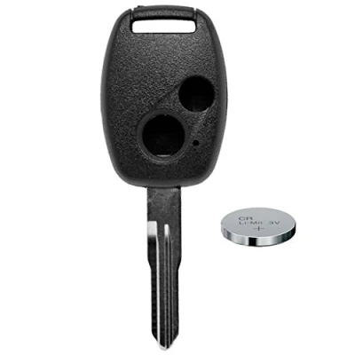 Abbildung von Auto Schlüssel Funk Fernbedienung 1x Gehäuse 2 Tasten + Rohling CR1616 Batterie für Honda