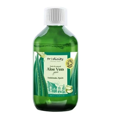Abbildung von Aloe Vera Reinflüssigkeit 100% Natürliches BIO: Feuchtigkeitsspendend, Beruhigend und Reparierend, Reinigendes Tonikum, After Sun, Enthaarung Rasur, Anti Aging Serum. HAUSKOSMETIK 500 ml