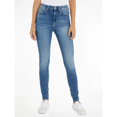 Abbildung von Tommy Jeans Sylvia HIGH Skinny Fit, Damen, Größe: 26x28, Denim medium