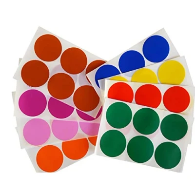 Abbildung von Farbcodierung Etiketten 50mm runde Umzugsaufkleber in verschiedenen Farben Größe 5cm Durchmesser Punkte 768 Vorteilspack von Royal Green