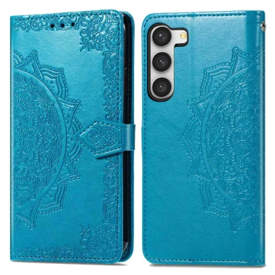 Abbildung von Samsung Galaxy S23 Hülle Kunstleder iMoshion Klapphülle Handyhülle Türkis
