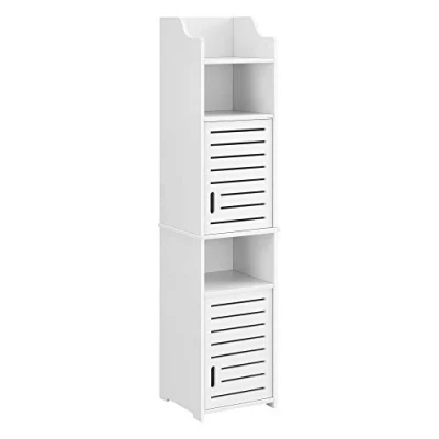Abbildung von en.casa Hochschrank »Mora« Badezimmerschrank Badkommode 135x32x32cm weiß