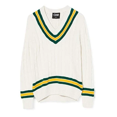 Abbildung von GUNN &amp; MOORE Cricket Pullover, grün / gelb, XXL