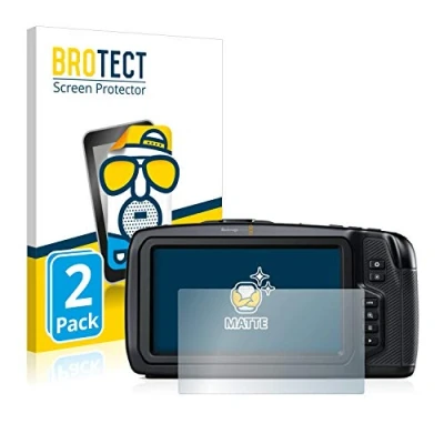 Abbildung von BROTECT Entspiegelungs Schutzfolie für Blackmagic Pocket Cinema Camera 6K (2 Stück) Matte Displayschutz Folie, Anti Reflex, Fingerprint