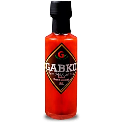 Abbildung von Gabko Tex Mex Sauce (100 ml) fruchtig scharfe Hot für mexikanische Gerichte preisgekrönte Chili aus Ungarn