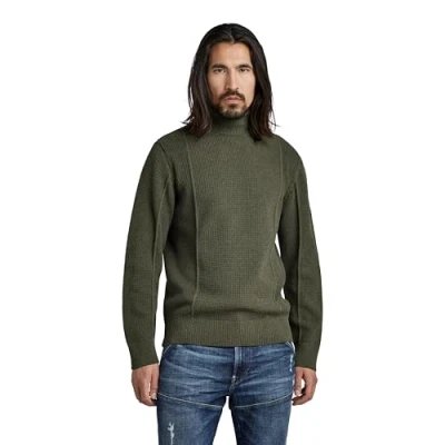 Abbildung von G Star CORE Turtle Strickpullover, Herren, Größe: XL, Dark olive