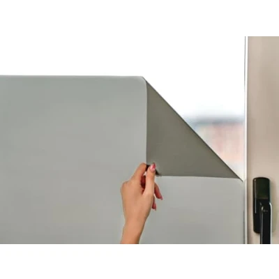 Abbildung von MARAPON ® Sichtschutzfolie Fenster in Anthrazit [30x200 cm] inkl. eBook mit Profitipps Fensterfolie selbsthaftend Blickdicht statischer Haftung Milchglasfolie