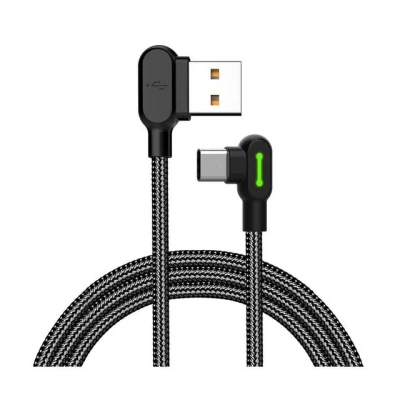 Abbildung von mcdodo 90 Grad Ladekabel Winkel Typ C USB Kabel abgewinkelt Kabel, (Eurostecker), (120 cm), Winkelstecker