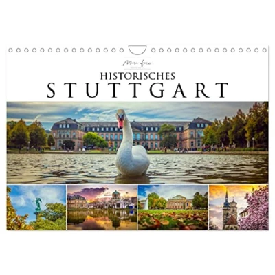 Abbildung von Historisches Stuttgart 2025 (Wandkalender DIN A4 quer), CALVENDO Monatskalender