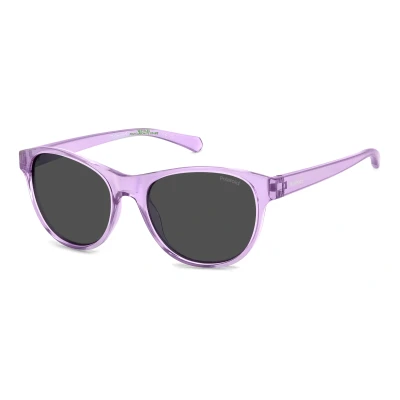 Abbildung von Polaroid Junior PLD 8066/S 789/M9 Gläser SONNENBRILLEN Polycarbonat Violett Grau Quadratisch Polarisiert